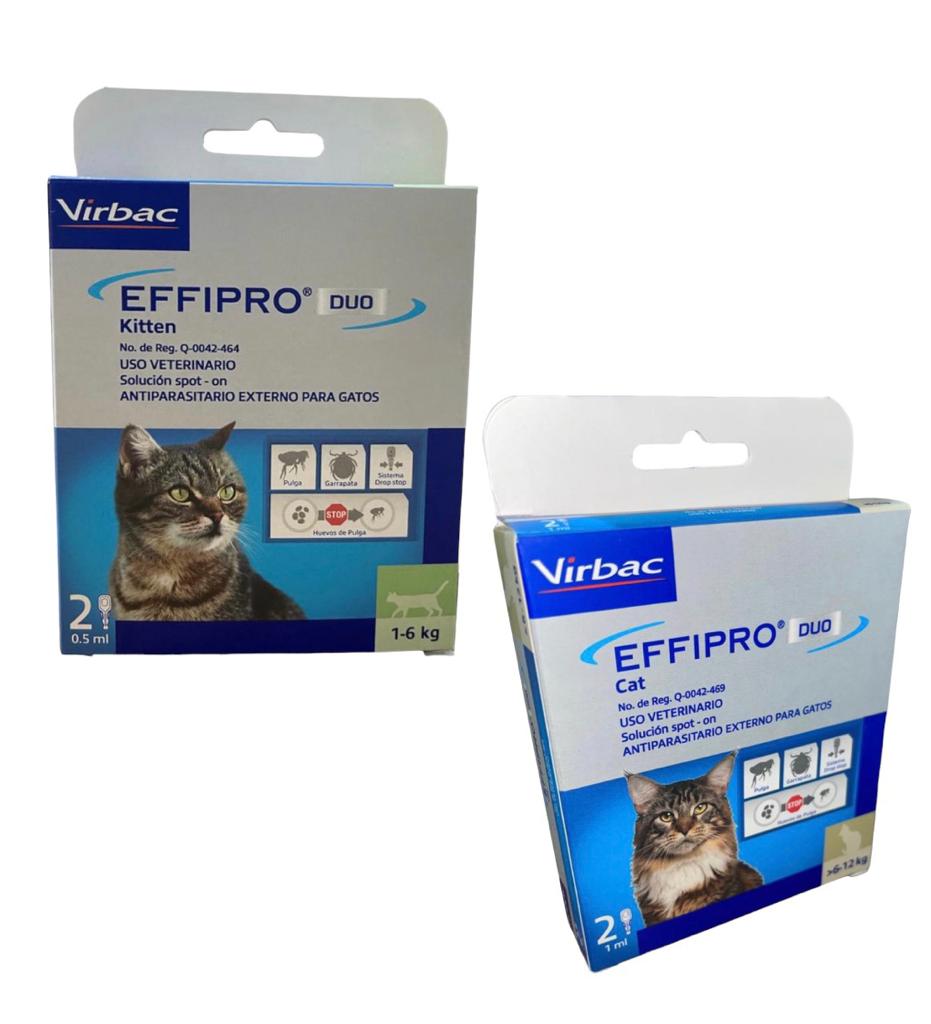 Effipro Duo para Gatos – Pipetas Tópicas (2 Pzas)