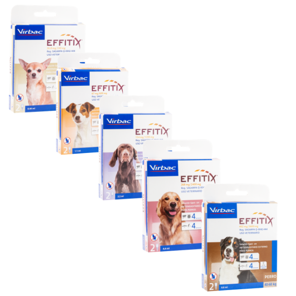 Effitix para Perros – Pipetas Externas Virbac (2 Unidades)