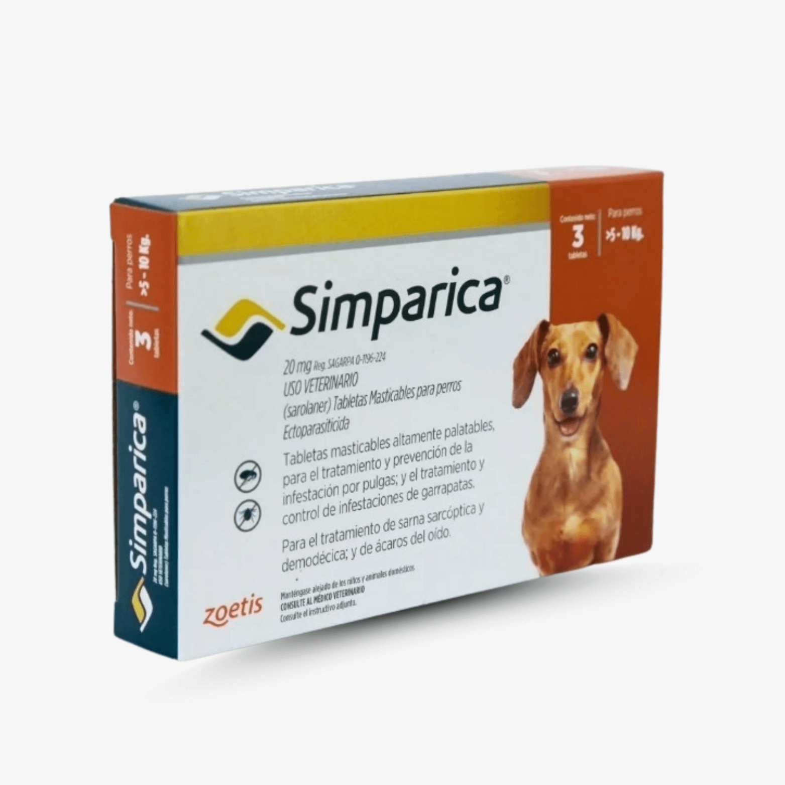 Simparica para Perros – 3 Tabletas Masticables