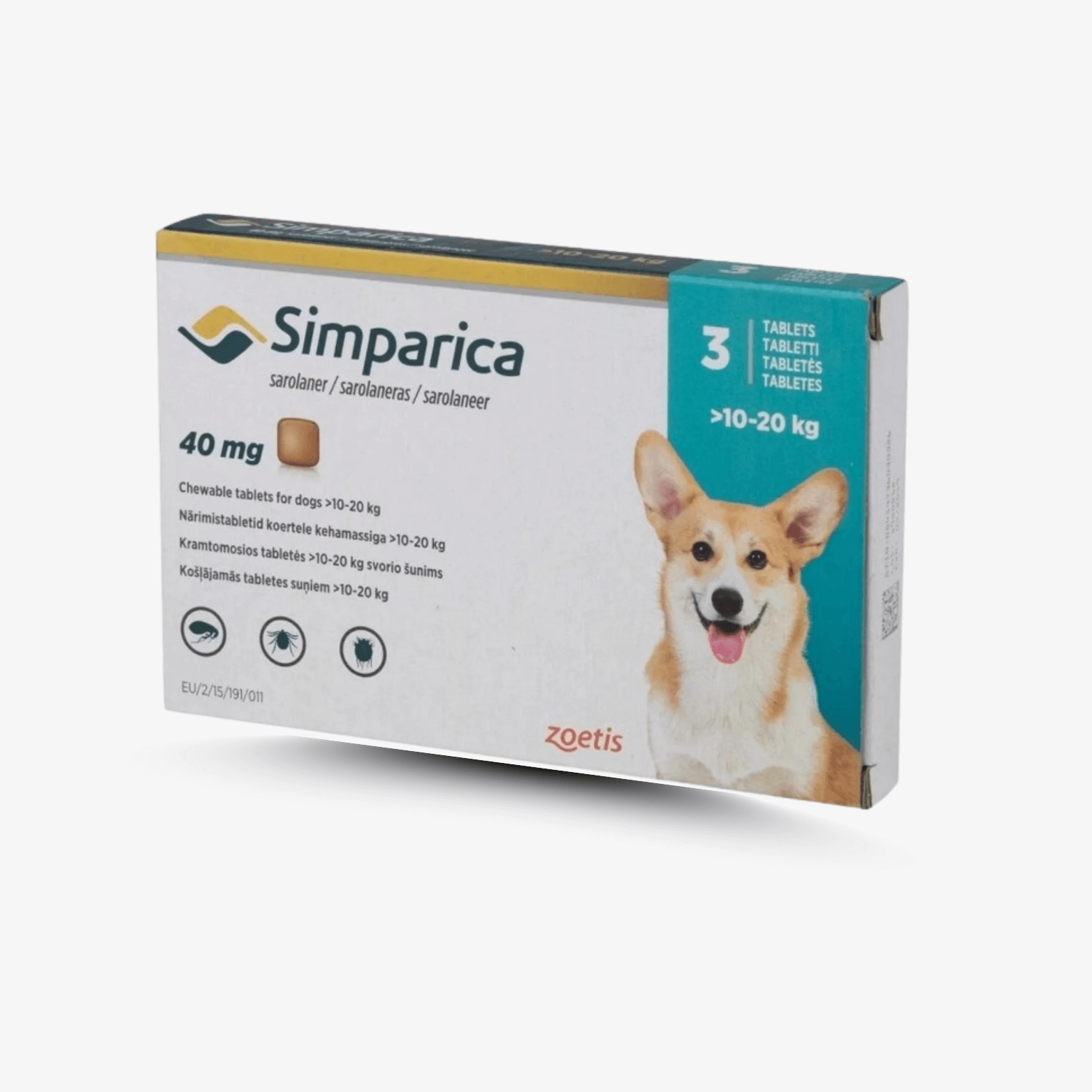 Simparica para Perros – 3 Tabletas Masticables