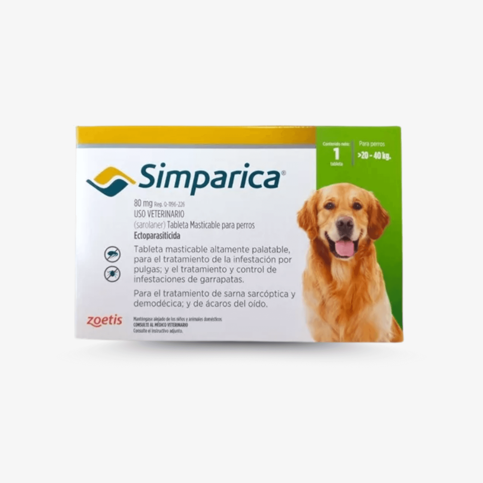 Simparica para Perros – 1 Tableta Masticable