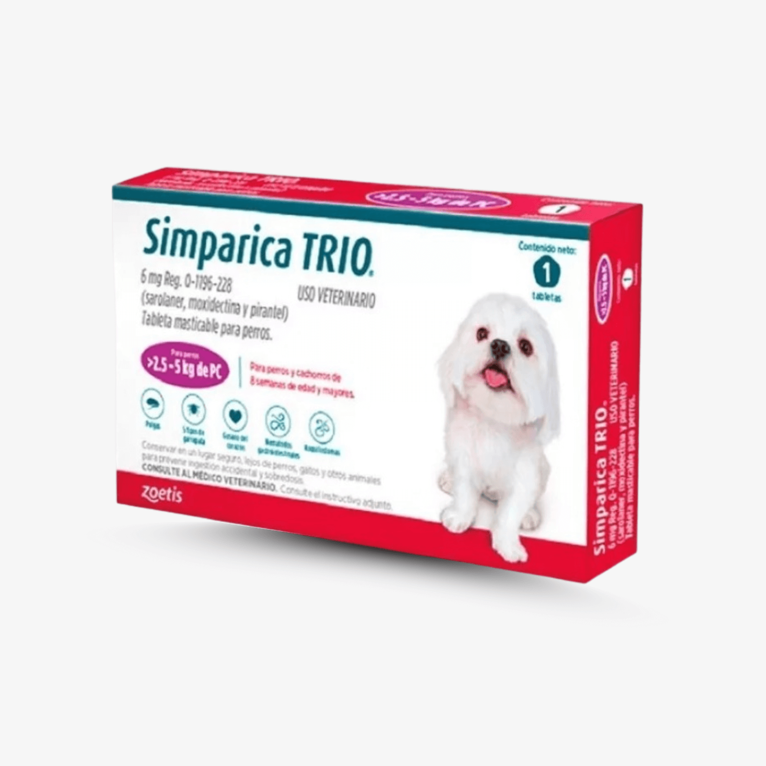 Simparica Trio para Perros – 1 Tableta Masticable