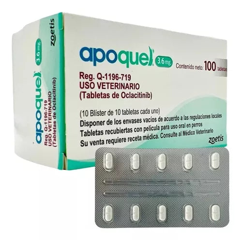 Apoquel Zoetis 3.6 mg – Tabletas Orales para Perros