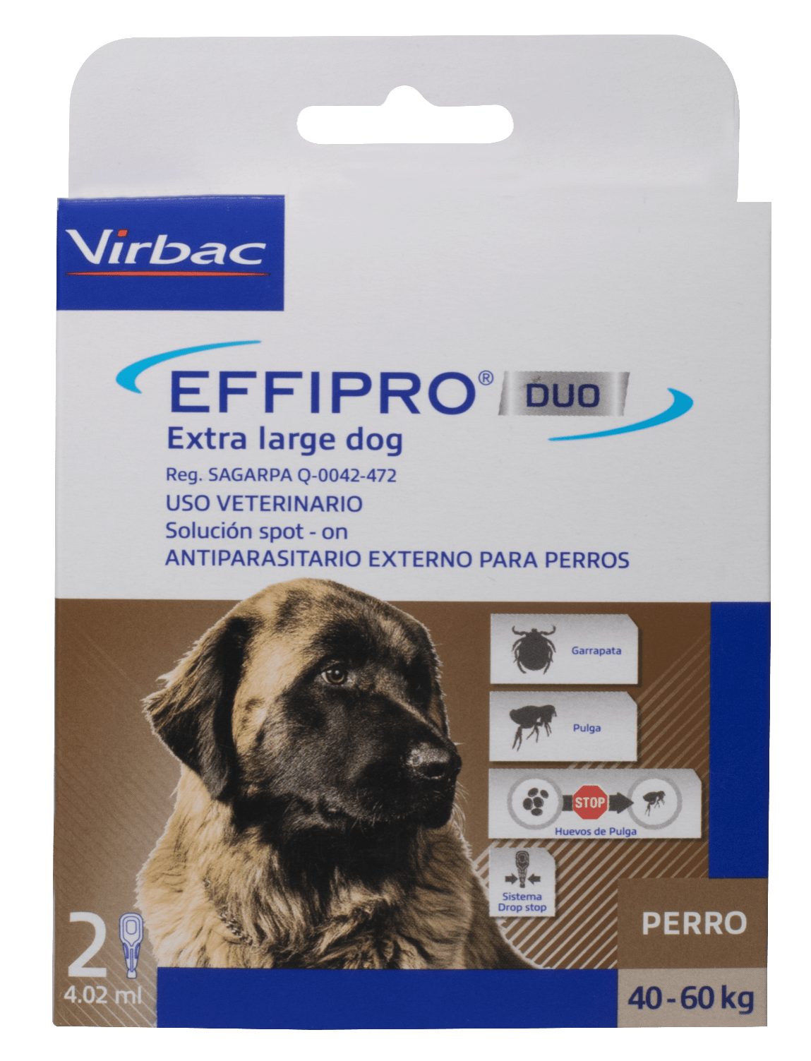 Effipro Duo para Perros – Pipetas Externas Virbac (2 Unidades)
