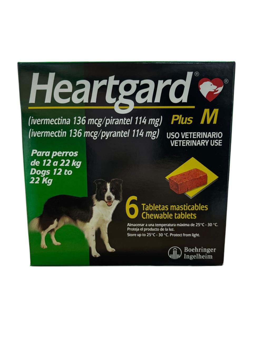 HeartGard PLUS Perro Mediano 6 Masticables Boehringer