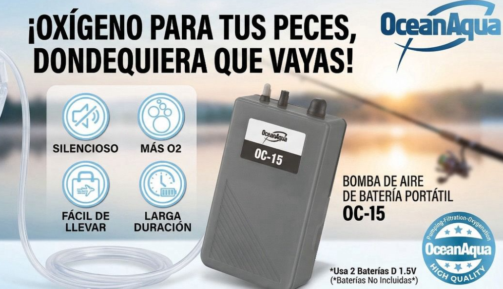 BOMBA DE AIRE DE PILAS 1.5V OC-15