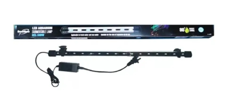 Lámpara Pecera 50cm Azul/blanco Ocean Aqua Ocl-50bw
