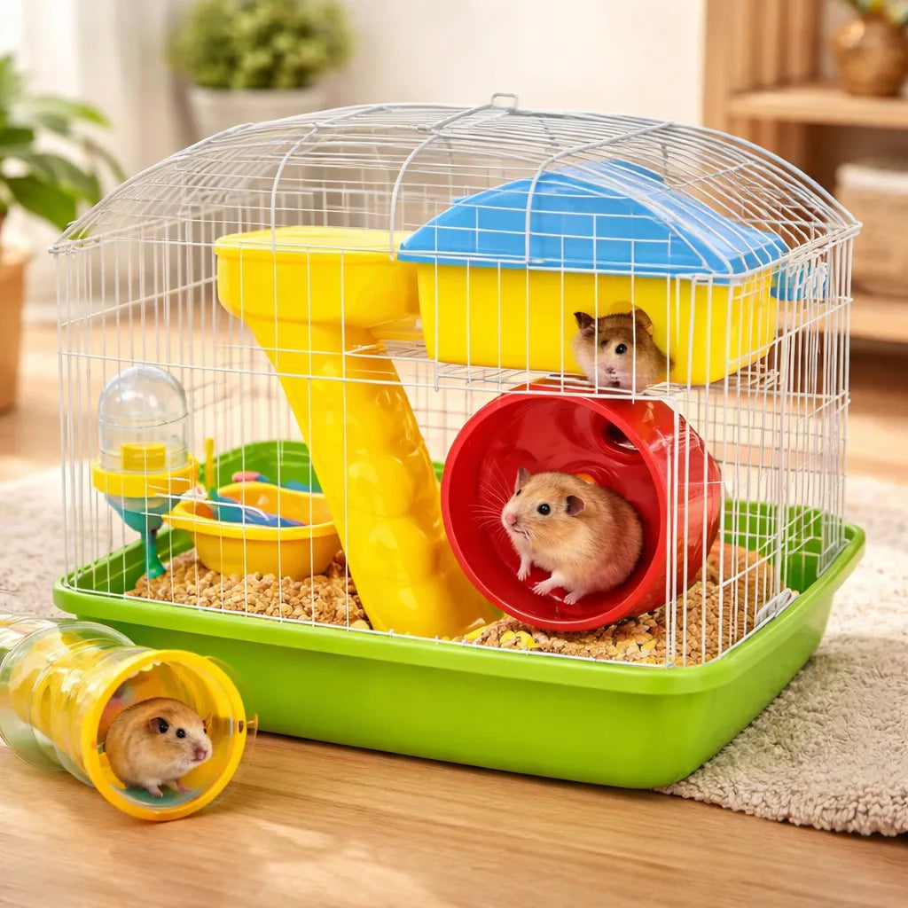 JAULA P/HAMSTER CRICCETA 22.5 X 17 X 25 CM