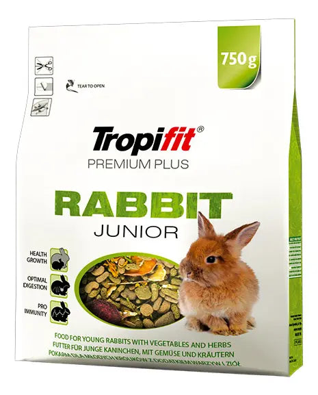 ALIMENTO TROPIFIT PREMIUM PLUS RABBIT JUNIOR 750g