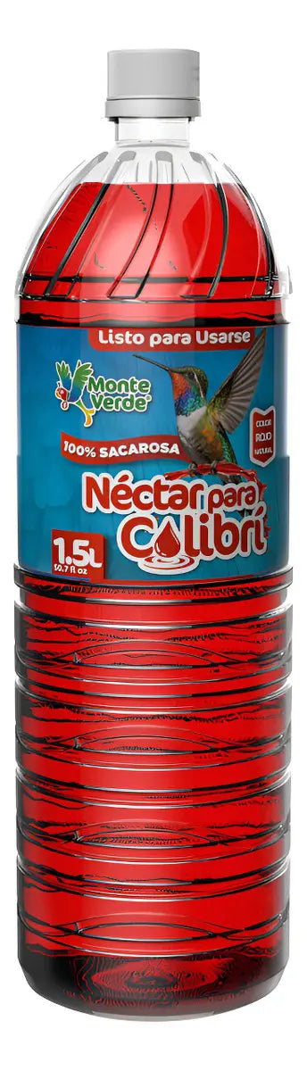 Nectar Liquido Para Colibris 1.5 L Alimento Colibri Natural