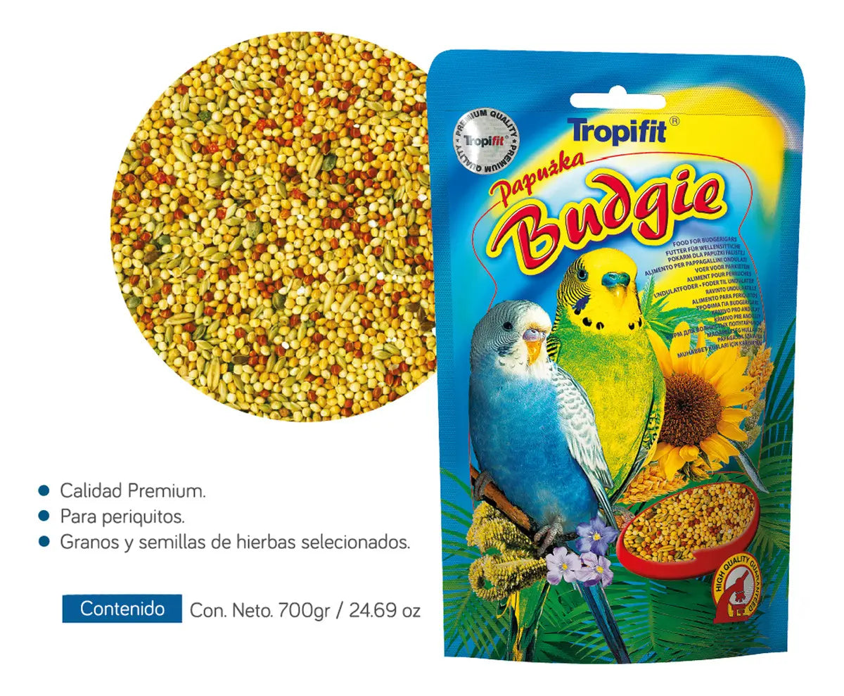 ALIMENTO IMPORTADO TROPIFIT BUDGIE 700g