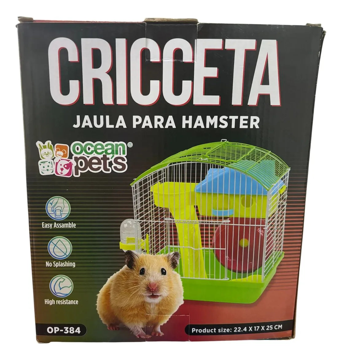 JAULA P/HAMSTER CRICCETA 22.5 X 17 X 25 CM