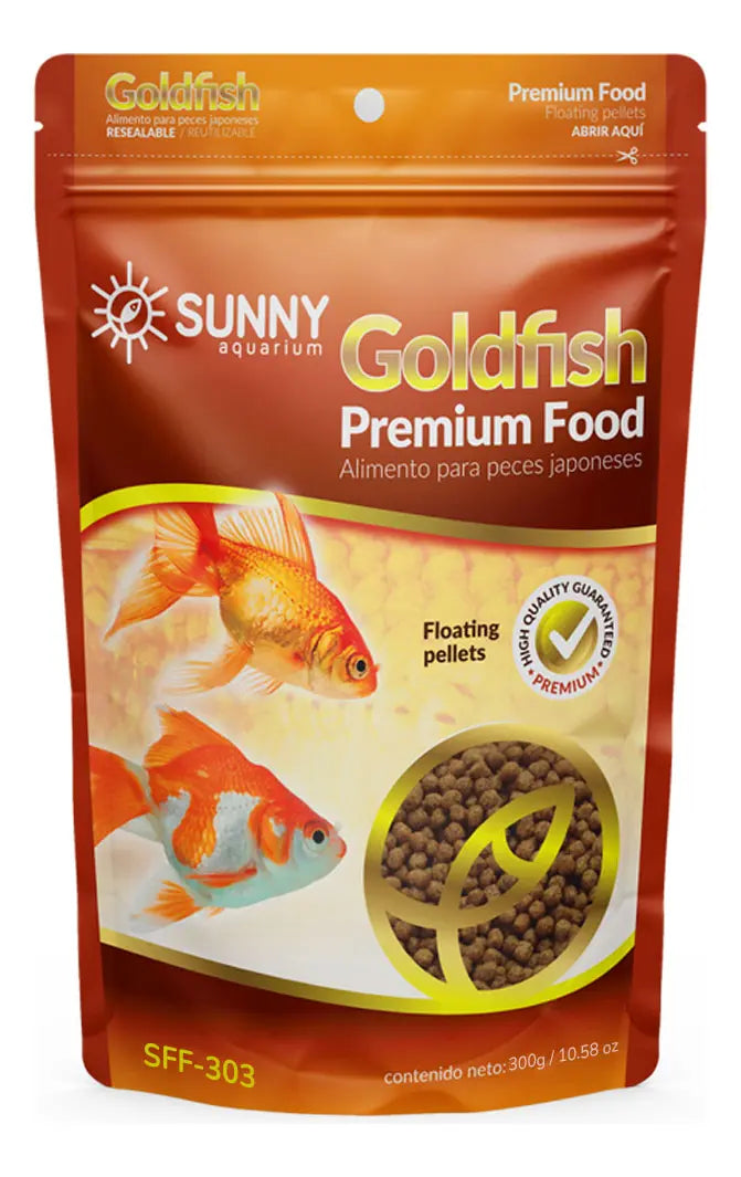 Alimento Premium Para Peces Japoneses Goldfish Sunny 300g