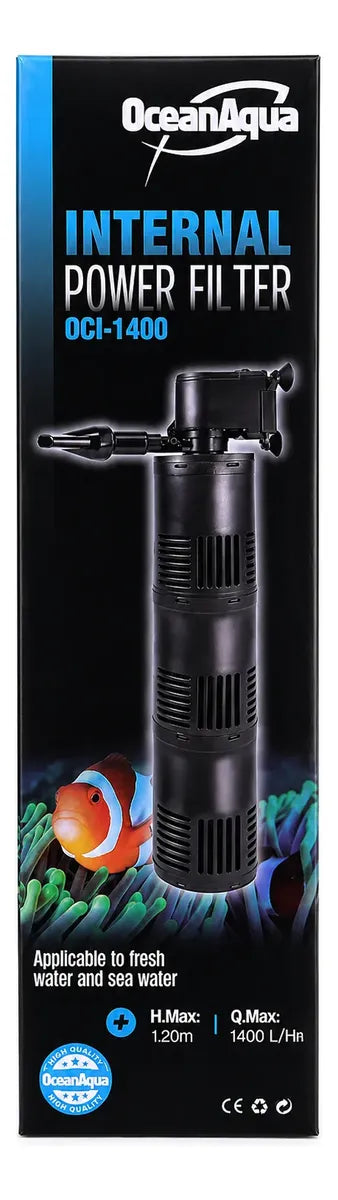 Filtro Interno Ocean Aqua Oci-1400 Acuarios De 130-220 Litro