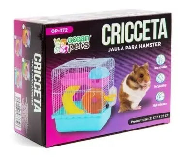 Jaula Para Hámster Cricceta 23x17x26cm + Accesorios