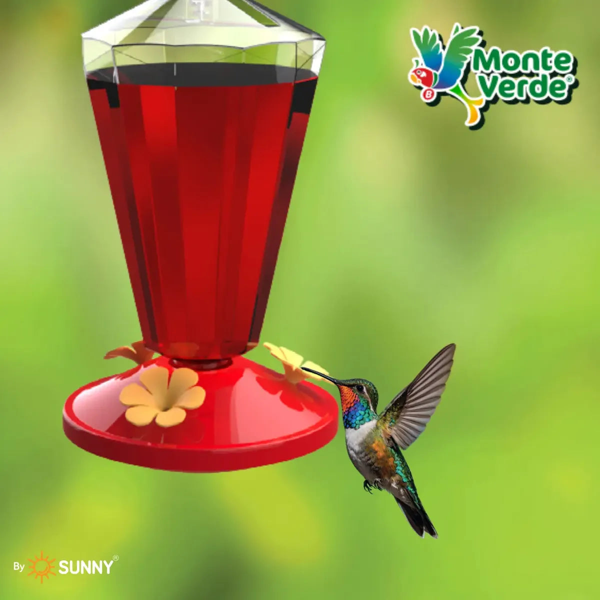 Bebedero Colibri 450 Ml Alimentador Colibries Colgante