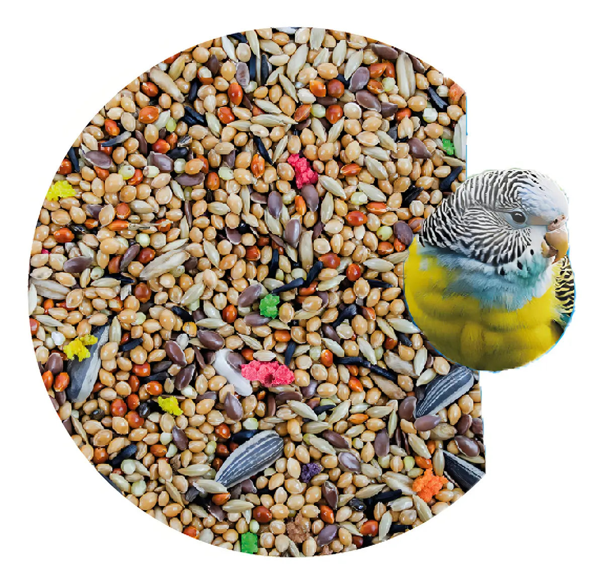 ALIMENTO IMPORTADO MONTE VERDE PARA PERIQUITOS AUSTRALIANOS 500g (by SUNNY-TROPIFIT)