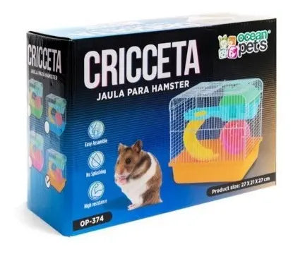 Jaula Para Hámster Cricceta 27x21x27cm + Accesorios