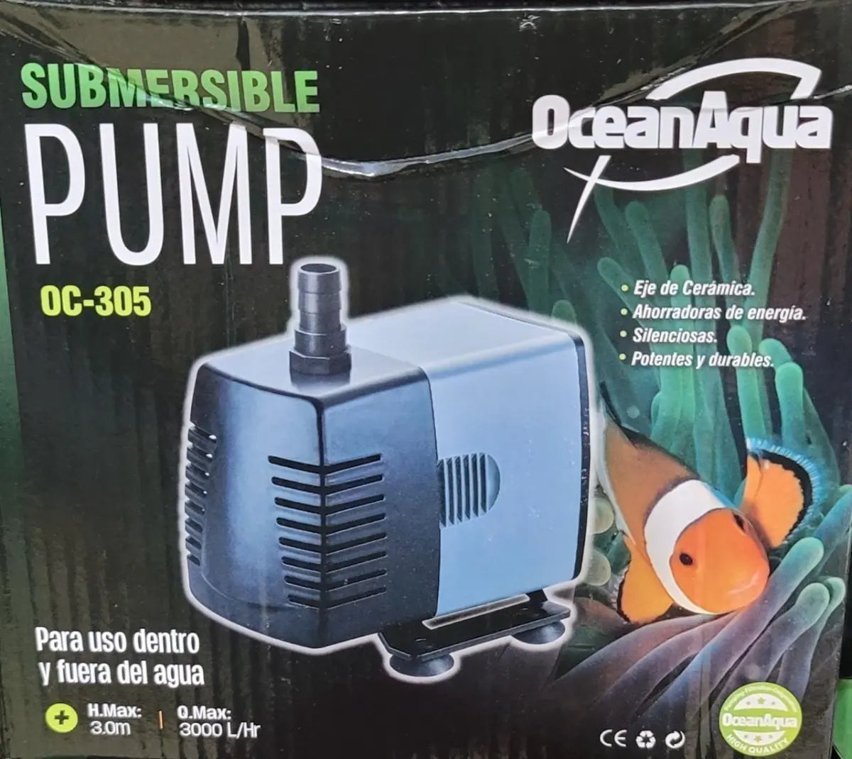 Bomba Sumergible Para Acuario Oceanaqua Oc 305 3000l/h