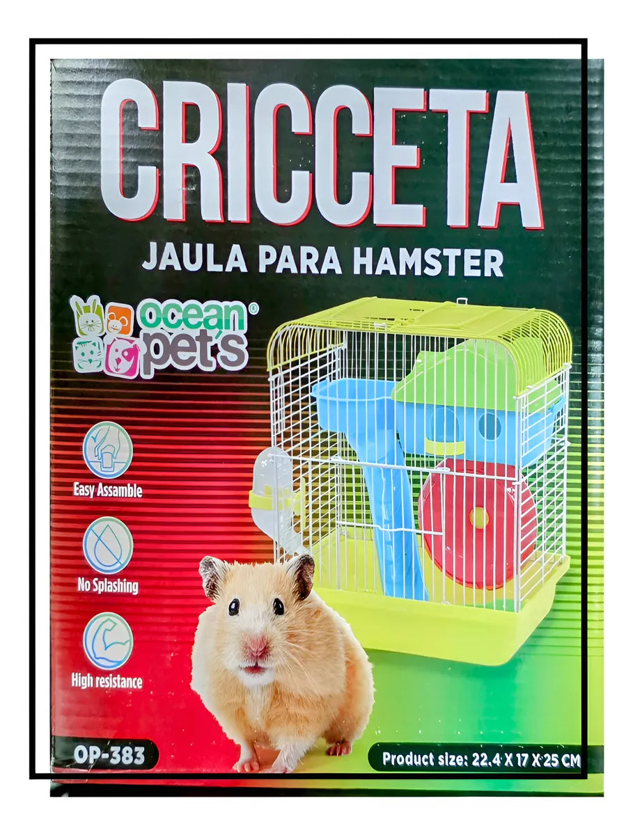 Jaula Para Hamster Cricceta Ocean Pets 22.4 X 14 X 25CM