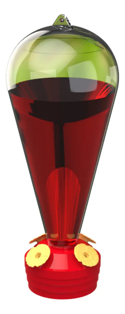 Bebedero Colibri 900 Ml Alimentador Colibries Colgante Color Transparente / Cono