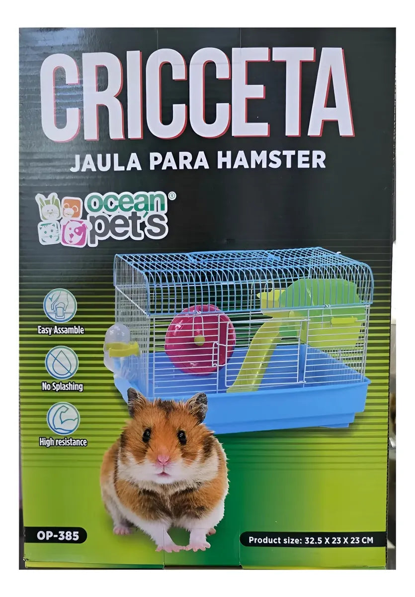 JAULA P/HAMSTER CRICCETA 32.5 X 23 X 23 CM