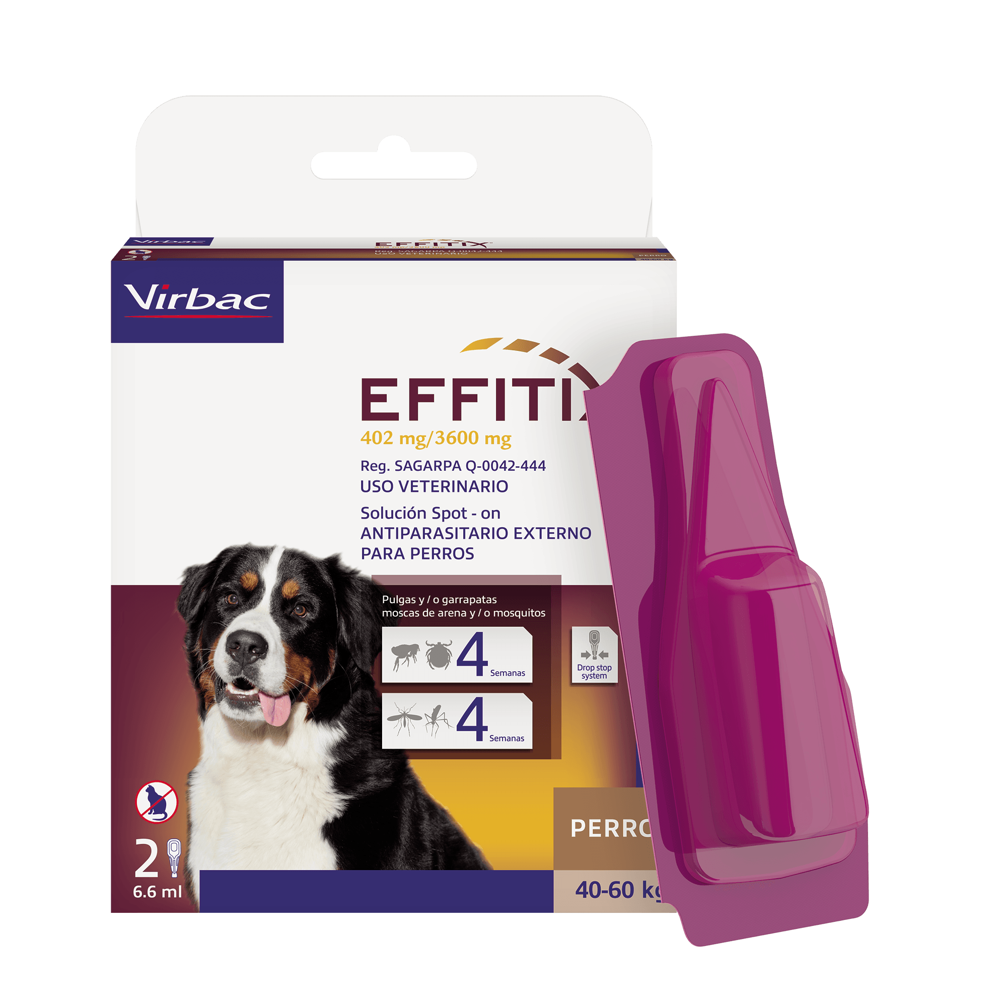 Effitix para Perros – Pipetas Externas Virbac (2 Unidades)