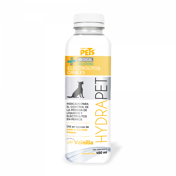 Electrolitos Orales Hydrapet Para Perros Sabor Vainilla 450ml