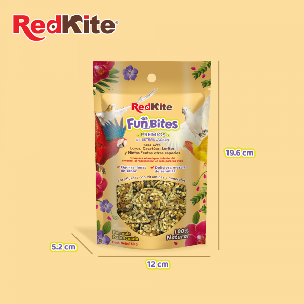 PREMIOS FUNBITES PARA CACATUAS, LOROS, LORITOS Y NINFAS
