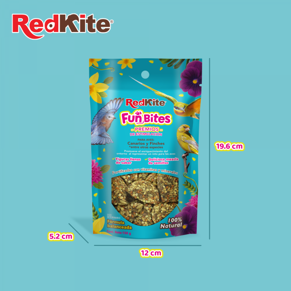 PREMIOS FUNBITES P/ CANARIOS Y FINCHES 150g