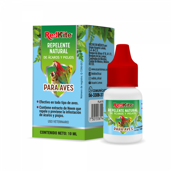 REPELENTE NATURAL DE ÁCAROS Y PIOJOS P/ AVES 10 ML