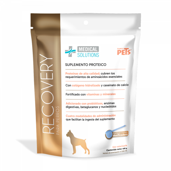 Recovery Proteína Para Perro Con Colágeno Y Probióticos Suplemento