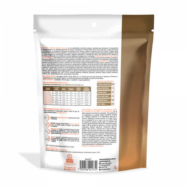 Recovery Proteína Para Perro Con Colágeno Y Probióticos Suplemento