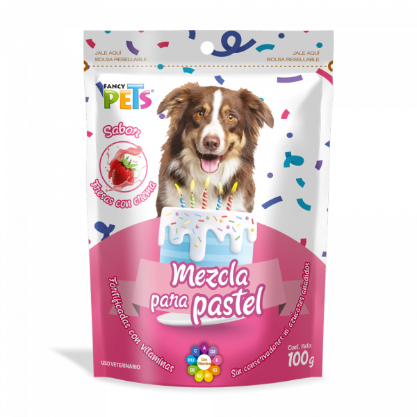 MEZCLA PARA PASTEL PARA PERROS 100 G