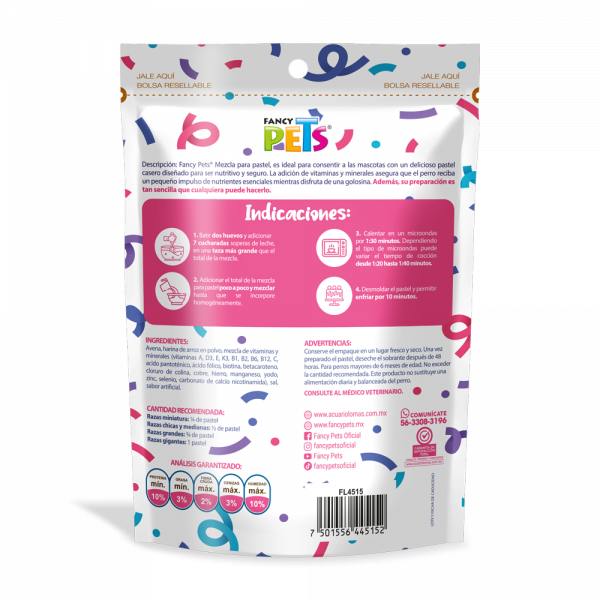 MEZCLA PARA PASTEL PARA PERROS 100 G