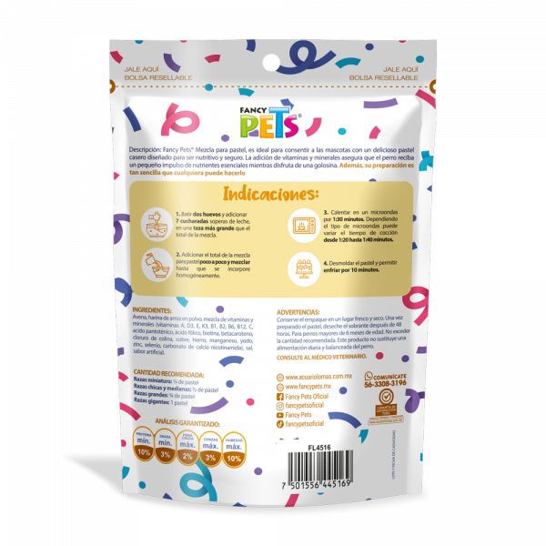 MEZCLA PARA PASTEL PARA PERROS 100 G