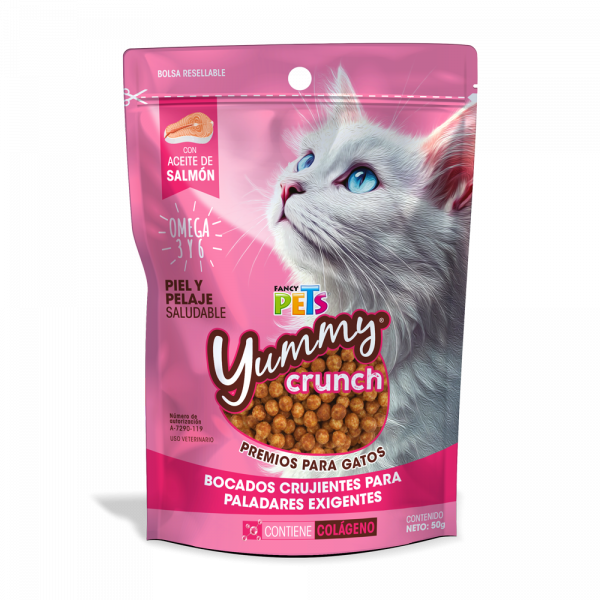 YUMMY CRUNCH PREMIOS P/ GATOS 50 GR