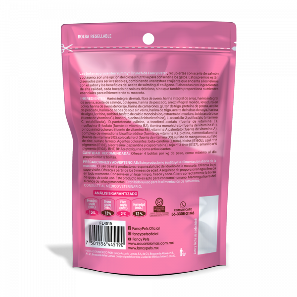 YUMMY CRUNCH PREMIOS P/ GATOS 50 GR