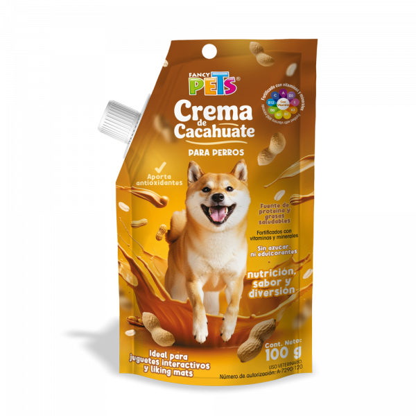 SUMINISTRO ALIM. CREMA DE CACAHUATE P/ PERROS 100G