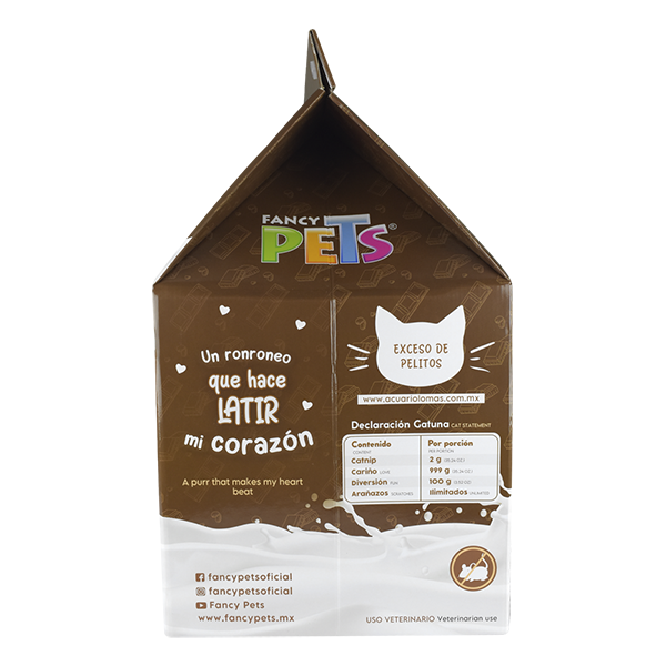 CASA DE CARTON CON RASCADOR P/GATO CHOCOLATE