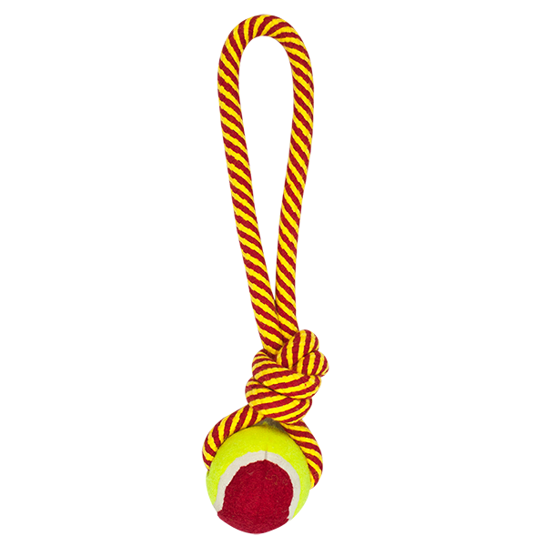 Juguete Jaladera Con Pelota Para Perros 32 Cm