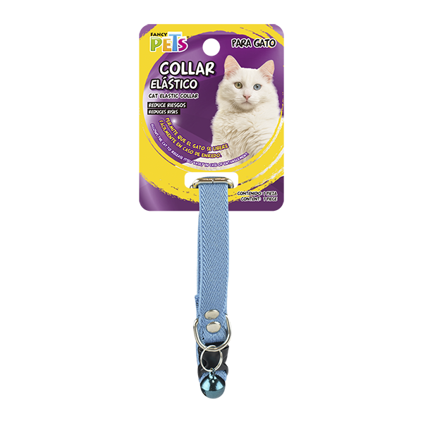COLLAR ELASTICO C/CASCABEL P/GATO