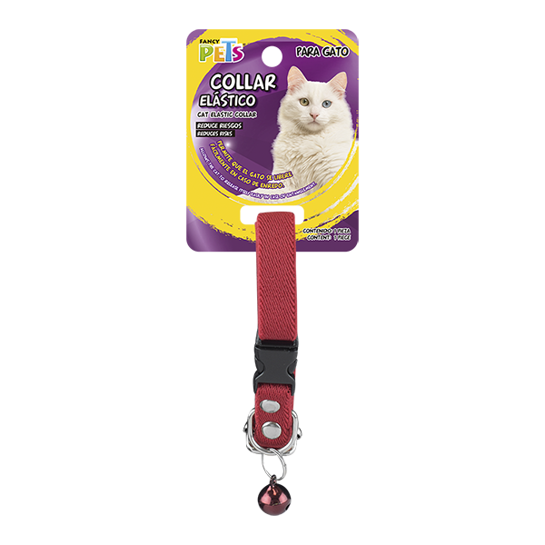 COLLAR ELASTICO C/CASCABEL P/GATO