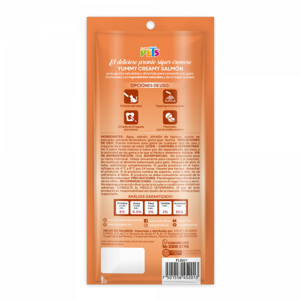 YUMMY CREAMY PARA GATO 56g (4 tubos de 14g c/u)