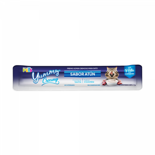 YUMMY CREAMY PARA GATO 56g (4 tubos de 14g c/u)