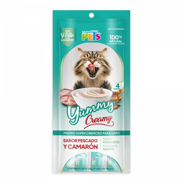 YUMMY CREAMY PARA GATO 56g (4 tubos de 14g c/u)