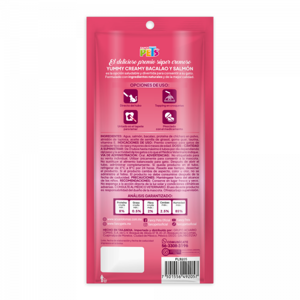 YUMMY CREAMY PARA GATO 56g (4 tubos de 14g c/u)