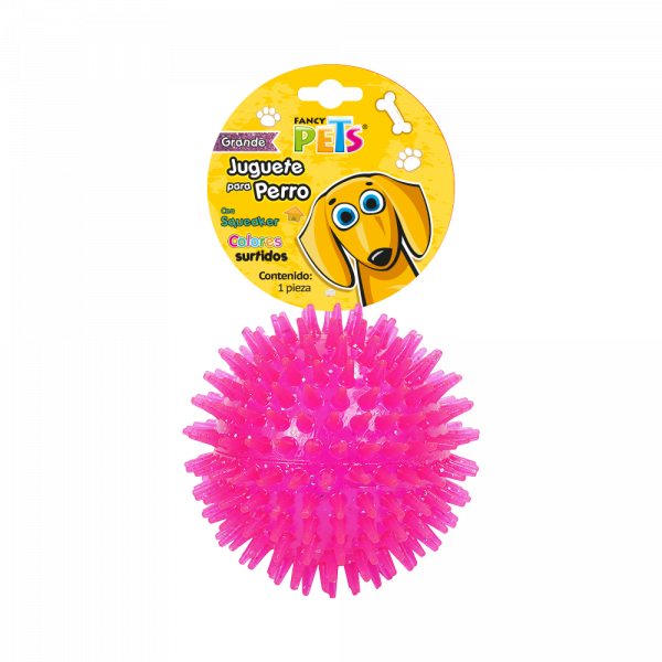 JUGUETE PELOTA GLITTER C/SQUEAKER COLORES SURTIDOS