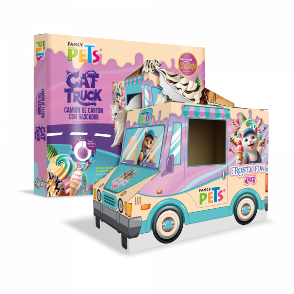 CAMION DE HELADOS C/RASCADOR PARA GATO