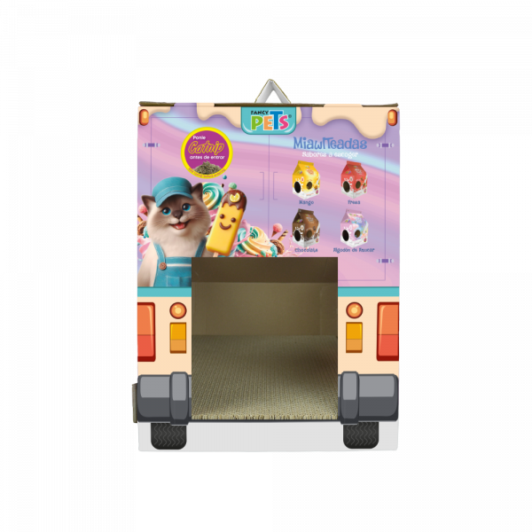 CAMION DE HELADOS C/RASCADOR PARA GATO